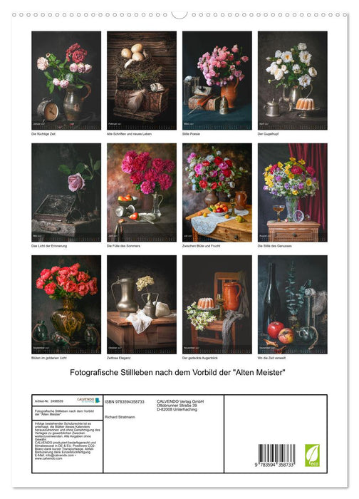 Fotografische Stillleben nach dem Vorbild der "Alten Meister" (CALVENDO Premium Wandkalender 2027)