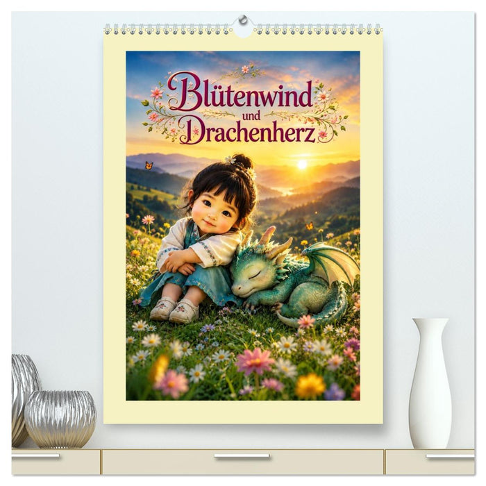 Blütenwind und Drachenherz (CALVENDO Premium Wandkalender 2027)