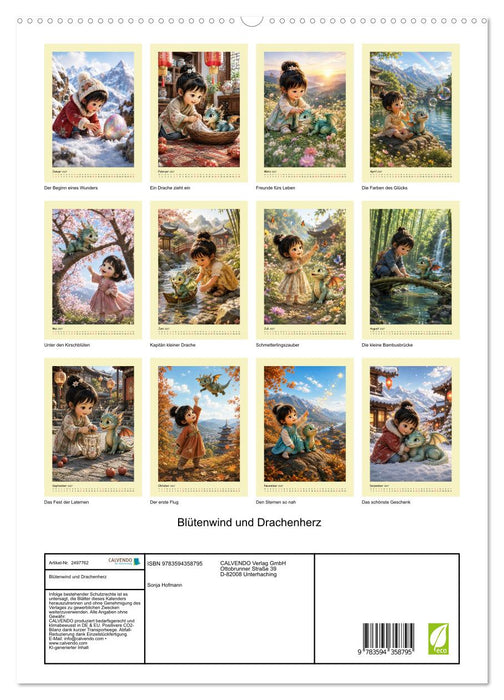 Blütenwind und Drachenherz (CALVENDO Premium Wandkalender 2027)