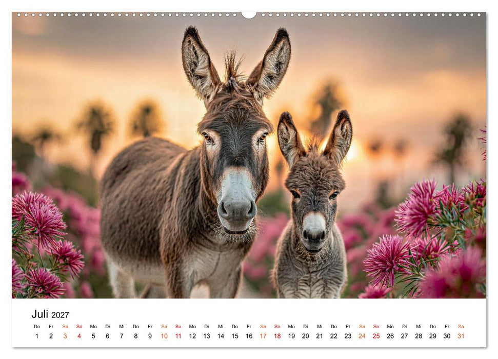 Esel - Humor mit langen Ohren (CALVENDO Premium Wandkalender 2027)