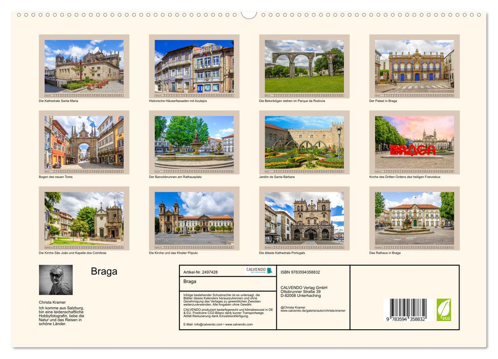 Braga (CALVENDO Premium Wandkalender 2027)