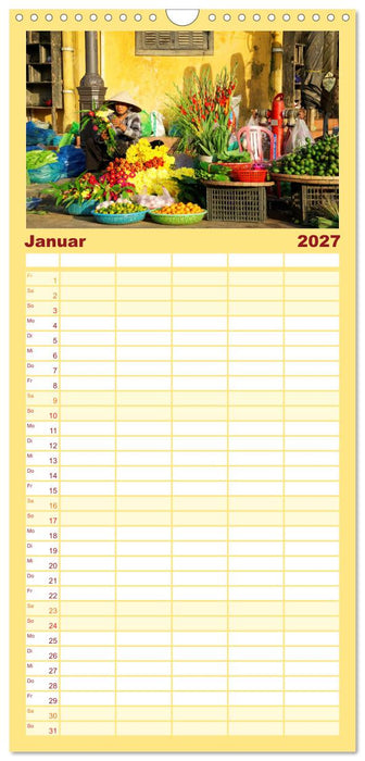 Vietnam - Zwischen Hoi An und Hanoi (CALVENDO Familienplaner 2027)