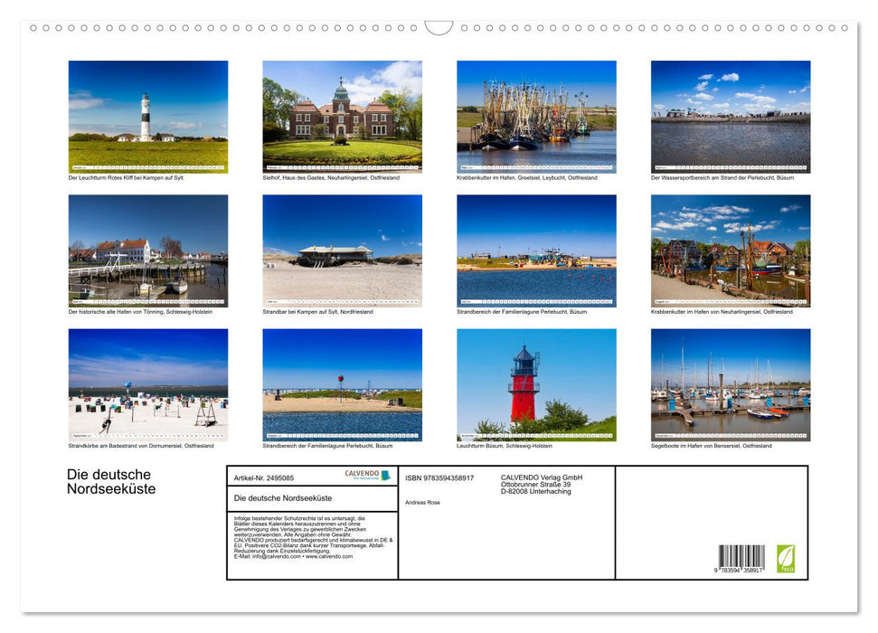 Die deutsche Nordseeküste (CALVENDO Wandkalender 2027)