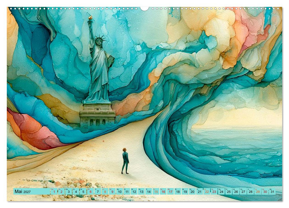 Zwischen Farbenfluss und Fernweh (CALVENDO Premium Wandkalender 2027)