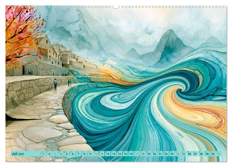 Zwischen Farbenfluss und Fernweh (CALVENDO Premium Wandkalender 2027)