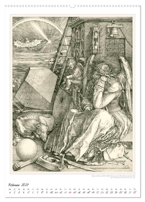 Albrecht Dürer - Kupferstiche. Kunstkalender (CALVENDO Wandkalender 2027)