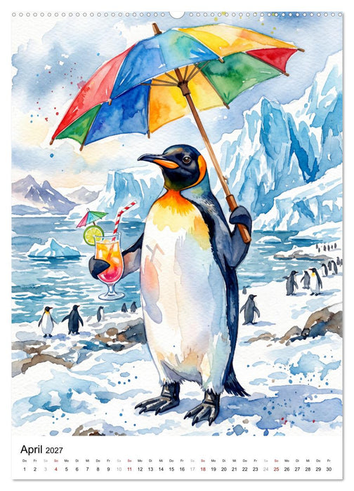 Coole Pinguine (CALVENDO Premium Wandkalender 2027)
