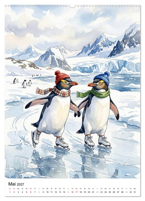 Coole Pinguine (CALVENDO Premium Wandkalender 2027)