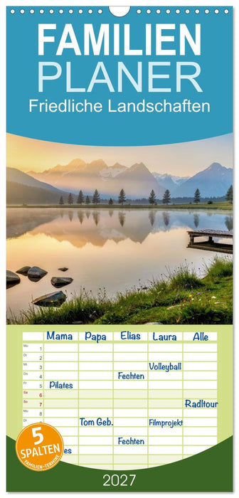 Friedliche Landschaften (CALVENDO Familienplaner 2027)