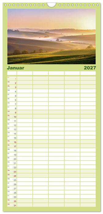 Friedliche Landschaften (CALVENDO Familienplaner 2027)