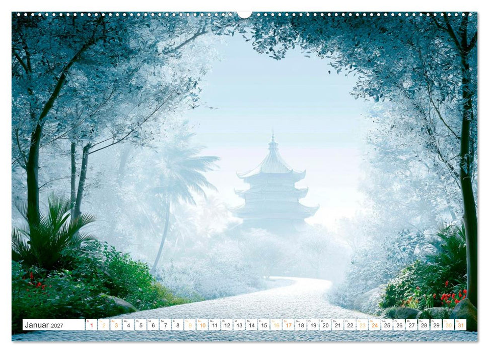 Fernöstliche Impressionen (CALVENDO Premium Wandkalender 2027)