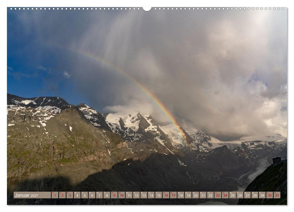 Bergauf ins Paradies am Großglockner - Gipfelblicke und Murmeltierpfiffe (CALVENDO Wandkalender 2027)