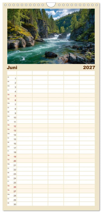 Nordlichtzauber Norwegen (CALVENDO Familienplaner 2027)