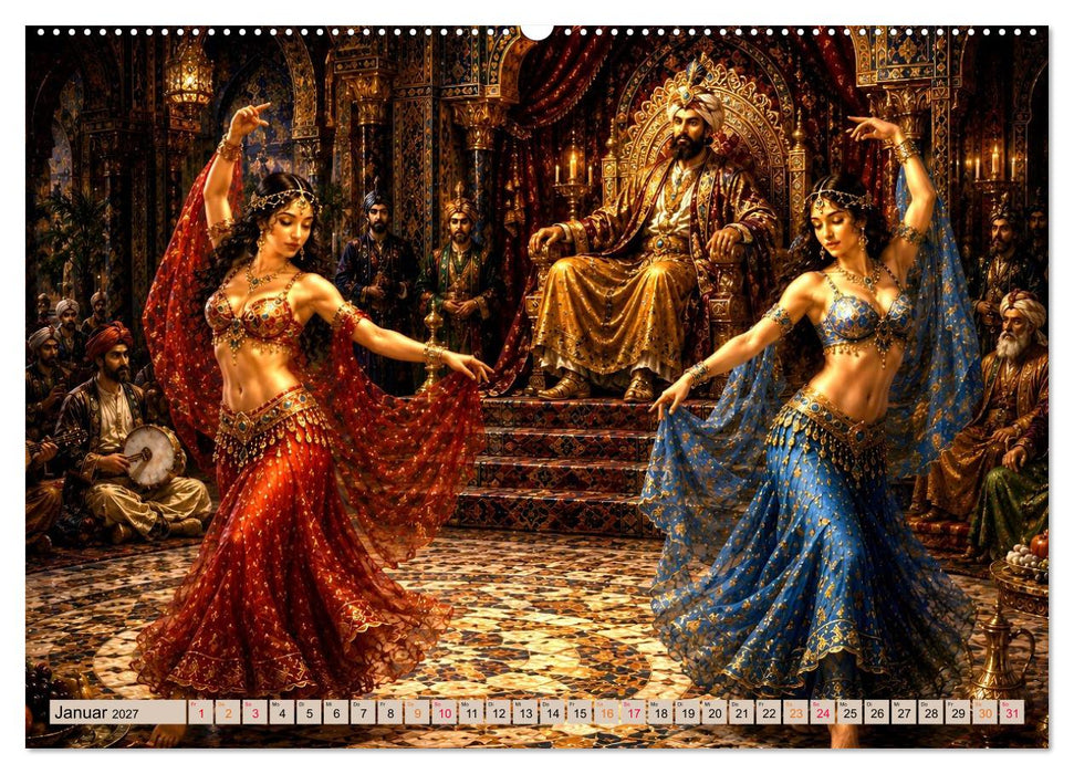 Scheherazade und 12 Märchen aus 1001 Nacht (CALVENDO Wandkalender 2027)