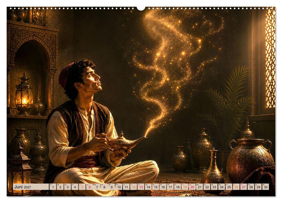 Scheherazade und 12 Märchen aus 1001 Nacht (CALVENDO Wandkalender 2027)