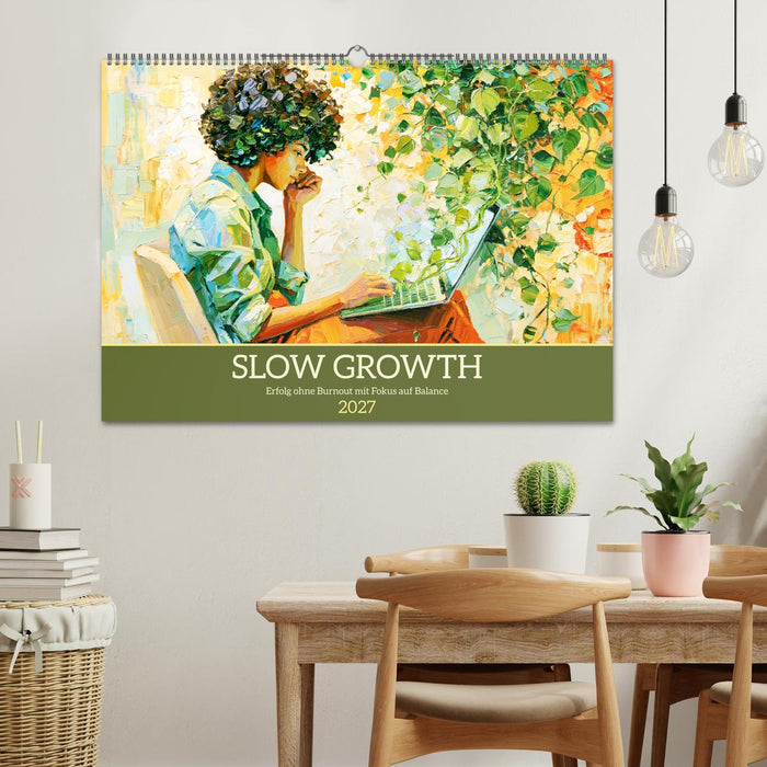 Slow Growth. Erfolg ohne Burnout mit Fokus auf Balance (CALVENDO Wandkalender 2027)
