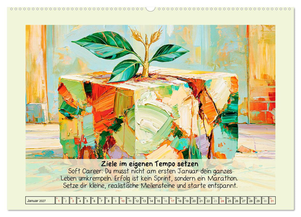 Slow Growth. Erfolg ohne Burnout mit Fokus auf Balance (CALVENDO Wandkalender 2027)