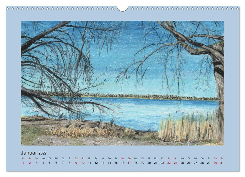 Uferlandschaften in Pastellkreide (CALVENDO Wandkalender 2027)