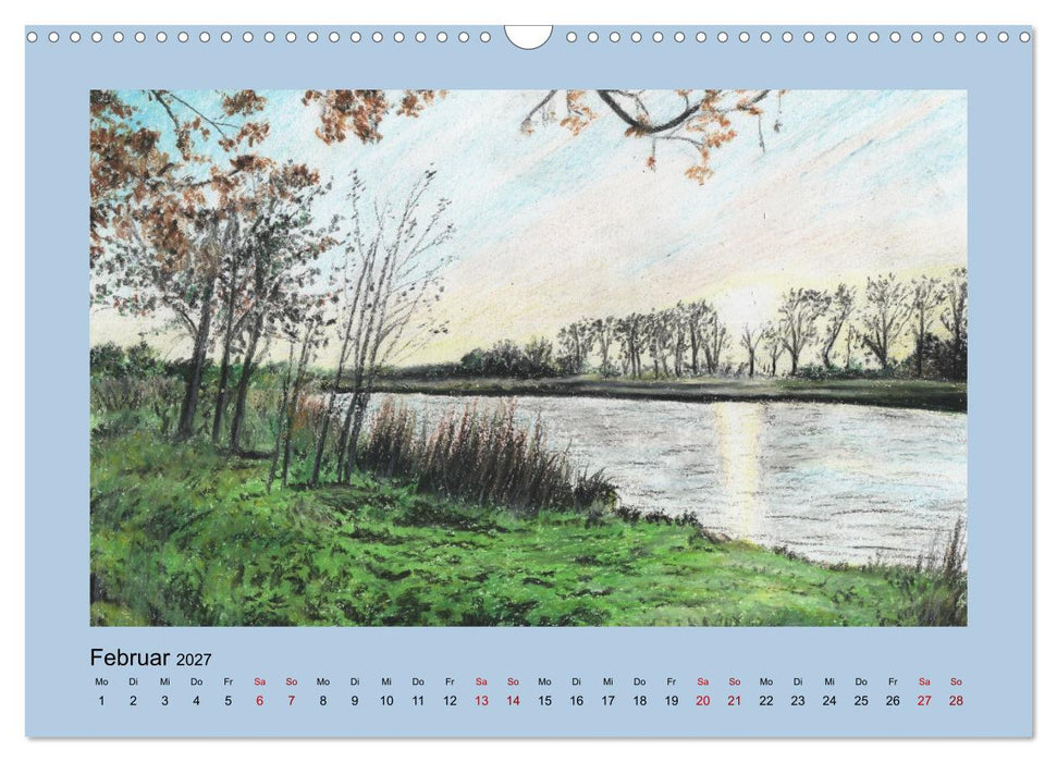 Uferlandschaften in Pastellkreide (CALVENDO Wandkalender 2027)