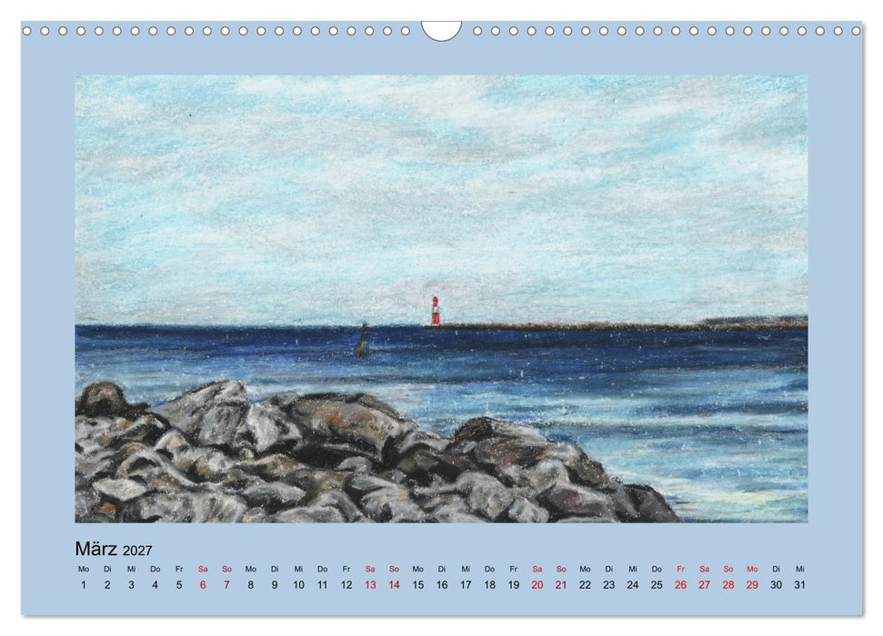 Uferlandschaften in Pastellkreide (CALVENDO Wandkalender 2027)