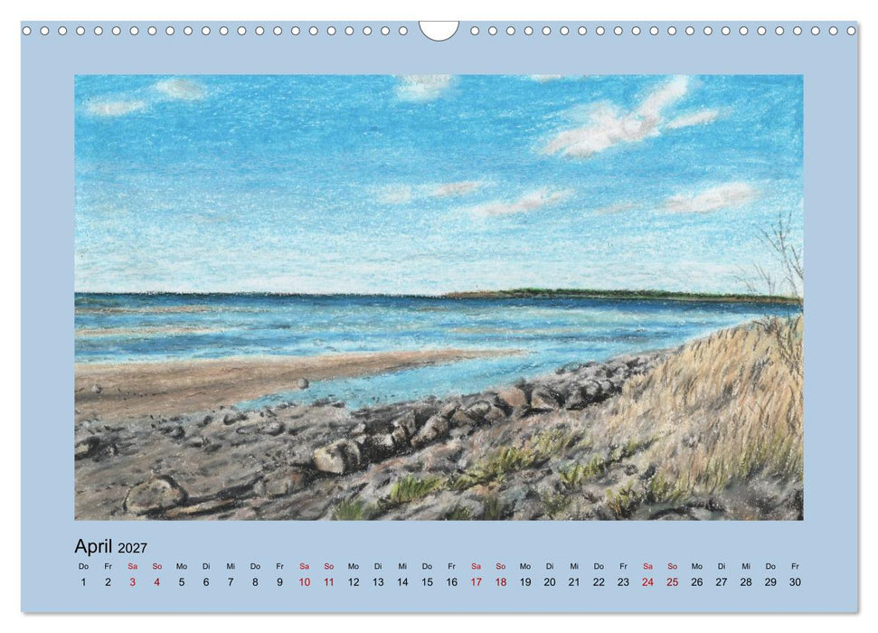 Uferlandschaften in Pastellkreide (CALVENDO Wandkalender 2027)