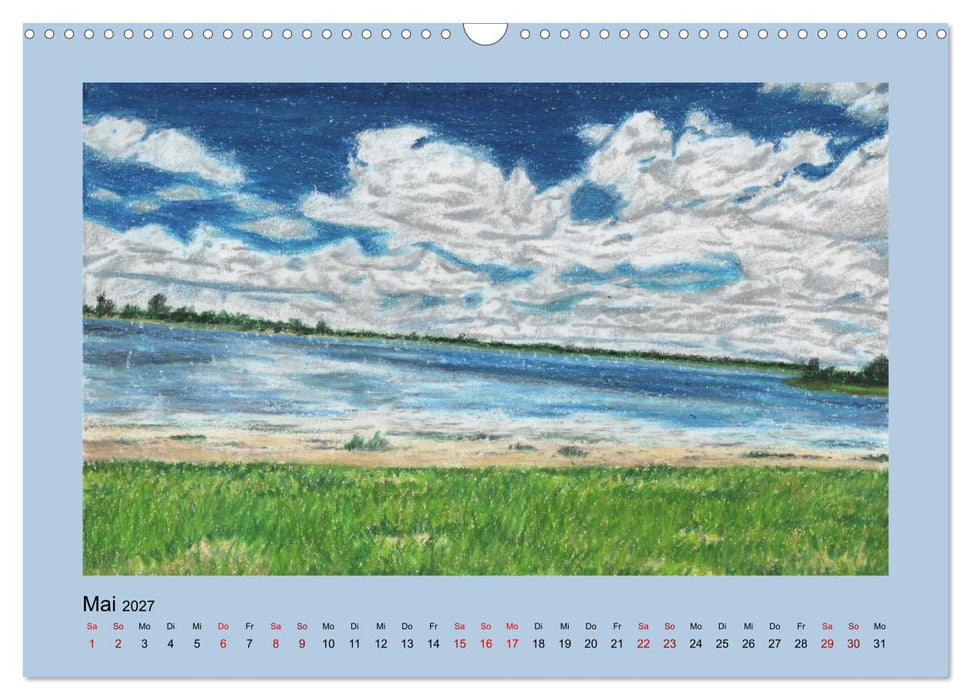 Uferlandschaften in Pastellkreide (CALVENDO Wandkalender 2027)
