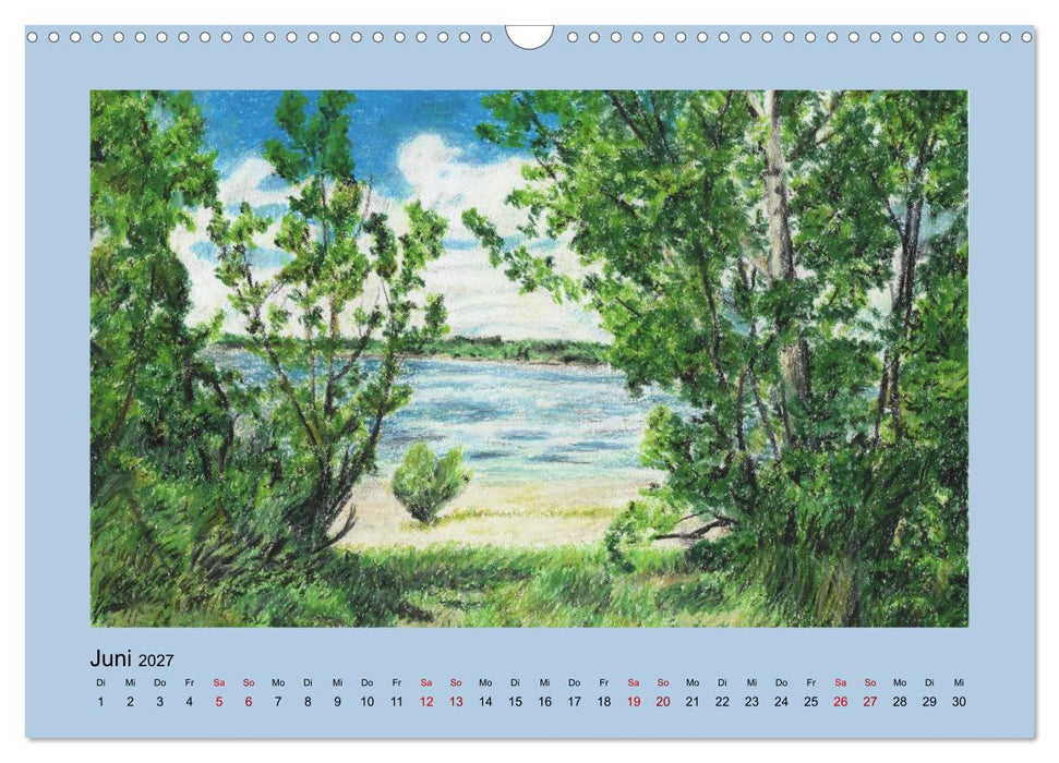 Uferlandschaften in Pastellkreide (CALVENDO Wandkalender 2027)