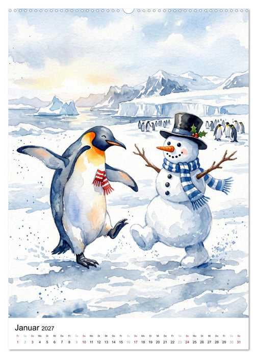Coole Pinguine (CALVENDO Wandkalender 2027)