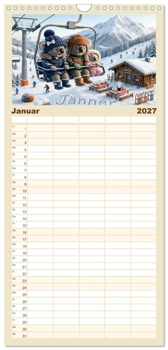 Zauberhafte Welt der Koalis (CALVENDO Familienplaner 2027)
