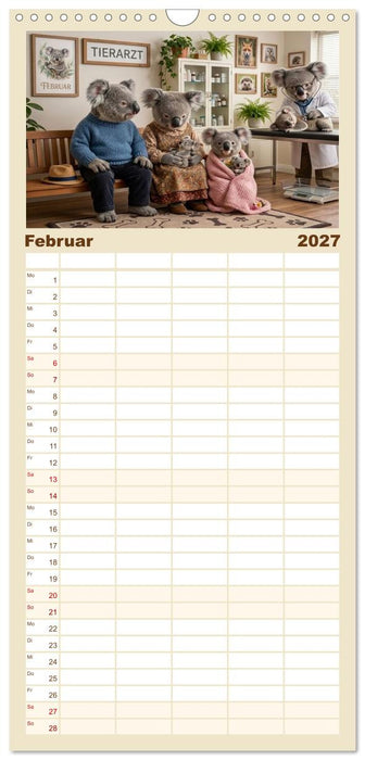 Zauberhafte Welt der Koalis (CALVENDO Familienplaner 2027)