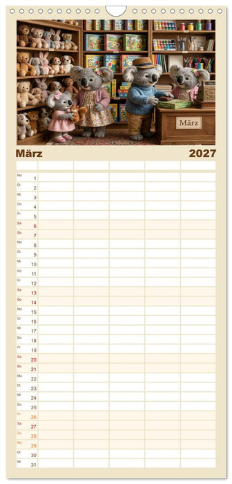 Zauberhafte Welt der Koalis (CALVENDO Familienplaner 2027)