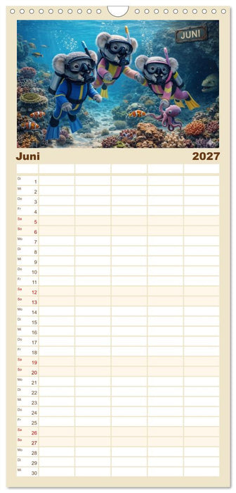 Zauberhafte Welt der Koalis (CALVENDO Familienplaner 2027)