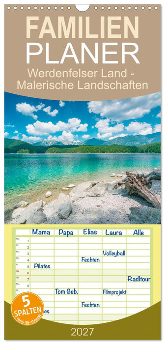 Werdenfelser Land - Malerische Landschaften (CALVENDO Familienplaner 2027)