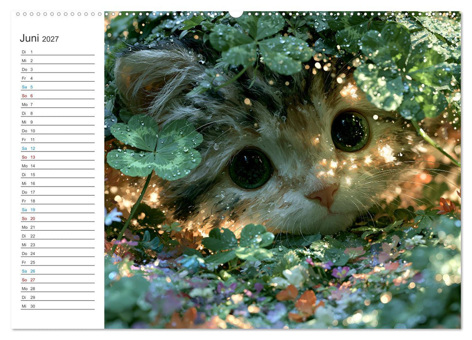 Magische Samtpfoten (CALVENDO Premium Wandkalender 2027)