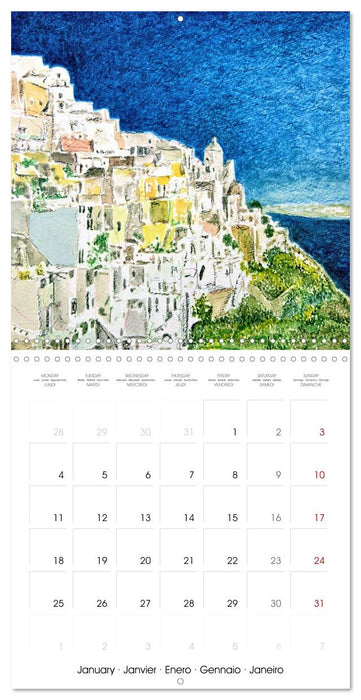 Greek island of Santorini (CALVENDO Monthly Calendar 2027)