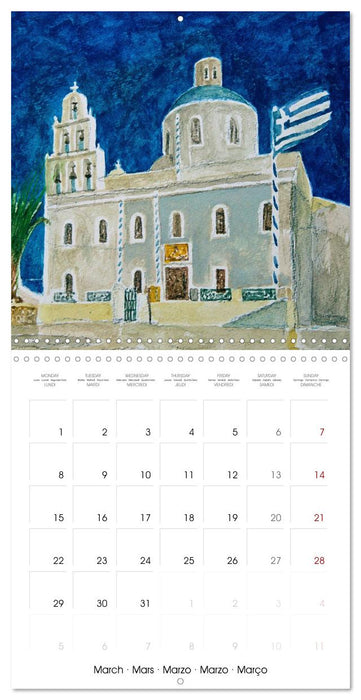 Greek island of Santorini (CALVENDO Monthly Calendar 2027)