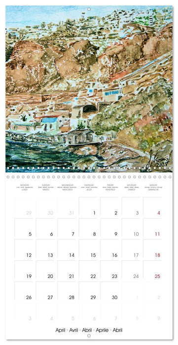 Greek island of Santorini (CALVENDO Monthly Calendar 2027)