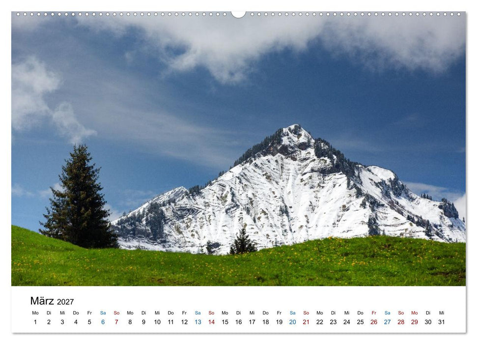 Bregenzerwald und Alpenrheinregion (CALVENDO Wandkalender 2027)