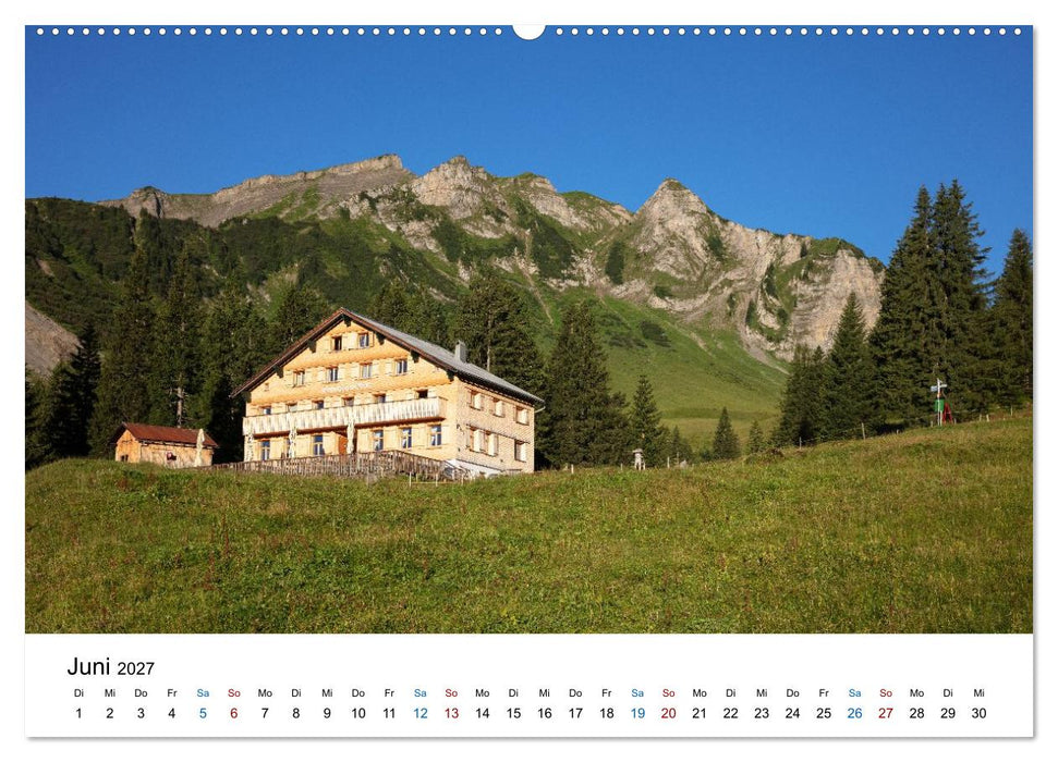 Bregenzerwald und Alpenrheinregion (CALVENDO Wandkalender 2027)