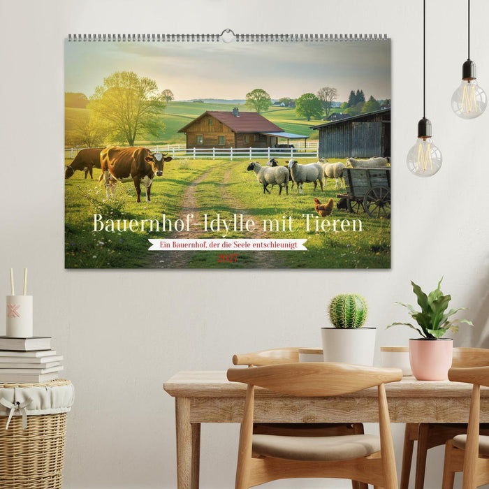 Bauernhof-Idylle mit Tieren (CALVENDO Wandkalender 2027)