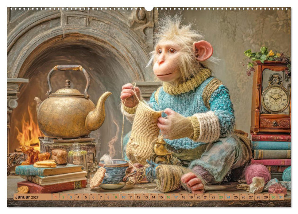 Niedliche Tiere - Unser gemütliches Heim (CALVENDO Wandkalender 2027)