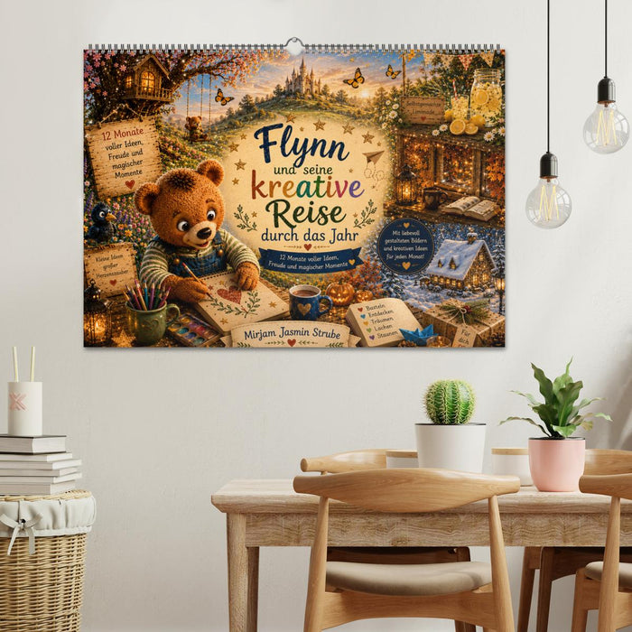 Flynn und seine kreative Reise durch das Jahr (CALVENDO Wandkalender 2027)
