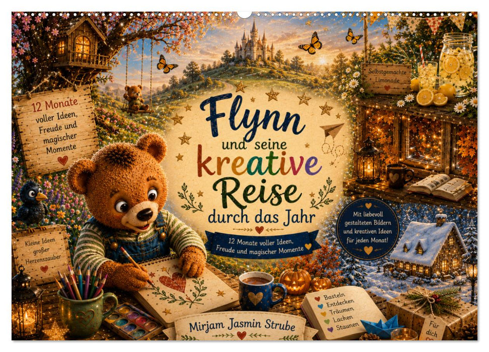 Flynn und seine kreative Reise durch das Jahr (CALVENDO Wandkalender 2027)