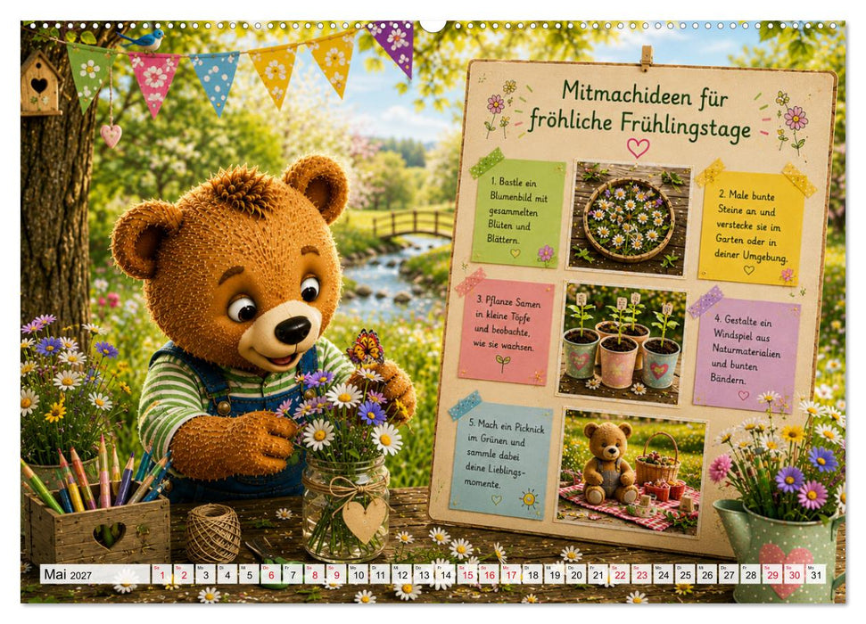 Flynn und seine kreative Reise durch das Jahr (CALVENDO Wandkalender 2027)