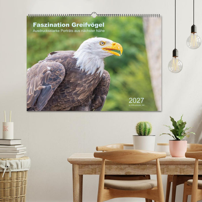 Faszination Greifvögel - Ausdrucksstarke Porträts aus nächster Nähe (CALVENDO Wandkalender 2027)