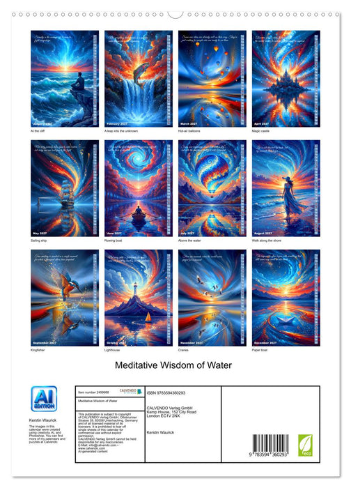 Meditative Wisdom of Water (CALVENDO Premium-Calendar 2027)