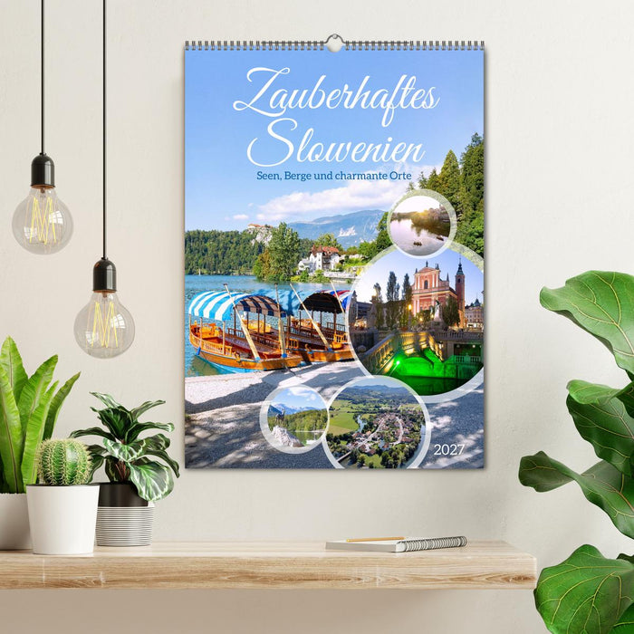 Zauberhaftes Slowenien. Seen, Berge und charmante Orte (CALVENDO Wandkalender 2027)