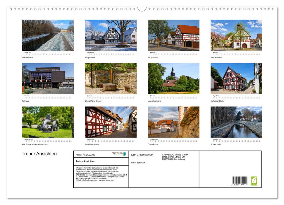 Trebur Ansichten (CALVENDO Wandkalender 2027)