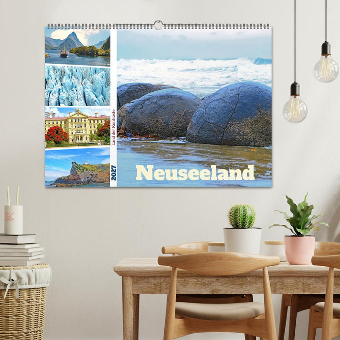 Neuseeland - Land der Kontraste (CALVENDO Wandkalender 2027)