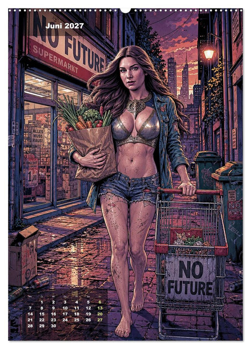 No Future: Dystopische Street-Art Graphic Novel (CALVENDO Premium Wandkalender 2027)